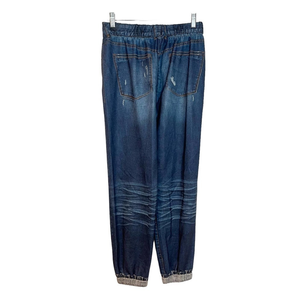 Wit & Wisdom High Waist French Terry Pants Blev-Blue Vintage Women's Size S NWT - Picture 4 of 12